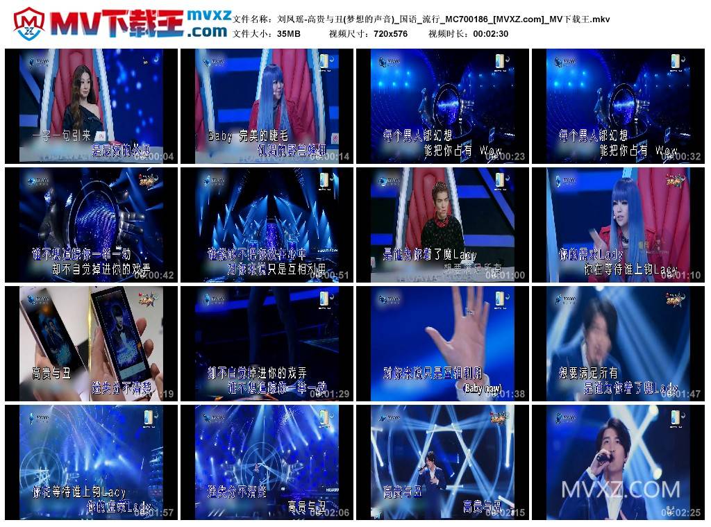 刘凤瑶-高贵与丑(梦想的声音)_国语_流行_MC700186